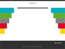 Tablet Screenshot of dental.ca
